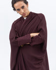 Butterfly Abaya in Deep Burgundy RTW
