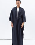 Flow Abaya in Textured Teal Blue RTW