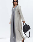 Overlap Abaya in Two Tonal Linen