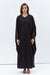 Butterfly Abaya in Black with Black &amp; Gold Pattern