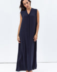 Dress in Navy with Front Tie RTW