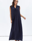 Dress in Navy with Front Tie RTW