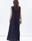 Dress in Navy with Front Tie RTW