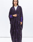 Butterfly Abaya in Purple Pattern