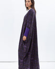 Butterfly Abaya in Purple Pattern