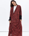 Butterfly Abaya in Coral Pattern