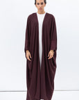 Butterfly Abaya in Deep Burgundy RTW
