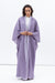 Two Layer Flow Abaya in Lavender