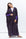 Butterfly Abaya in Purple Pattern