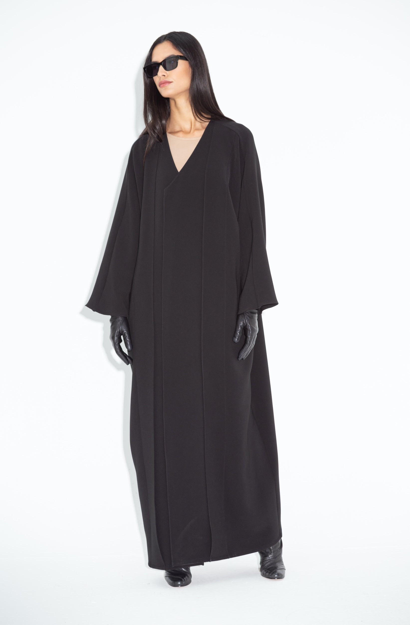 Black Jersey Abaya