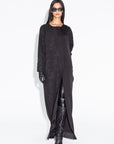 Black Snake Skin Half Abaya