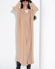 Caramel Jersey Abaya