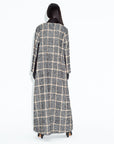 Classic Chequered Tweed abaya