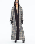 Classic Chequered Tweed abaya