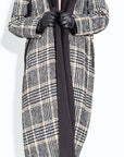 Classic Chequered Tweed abaya