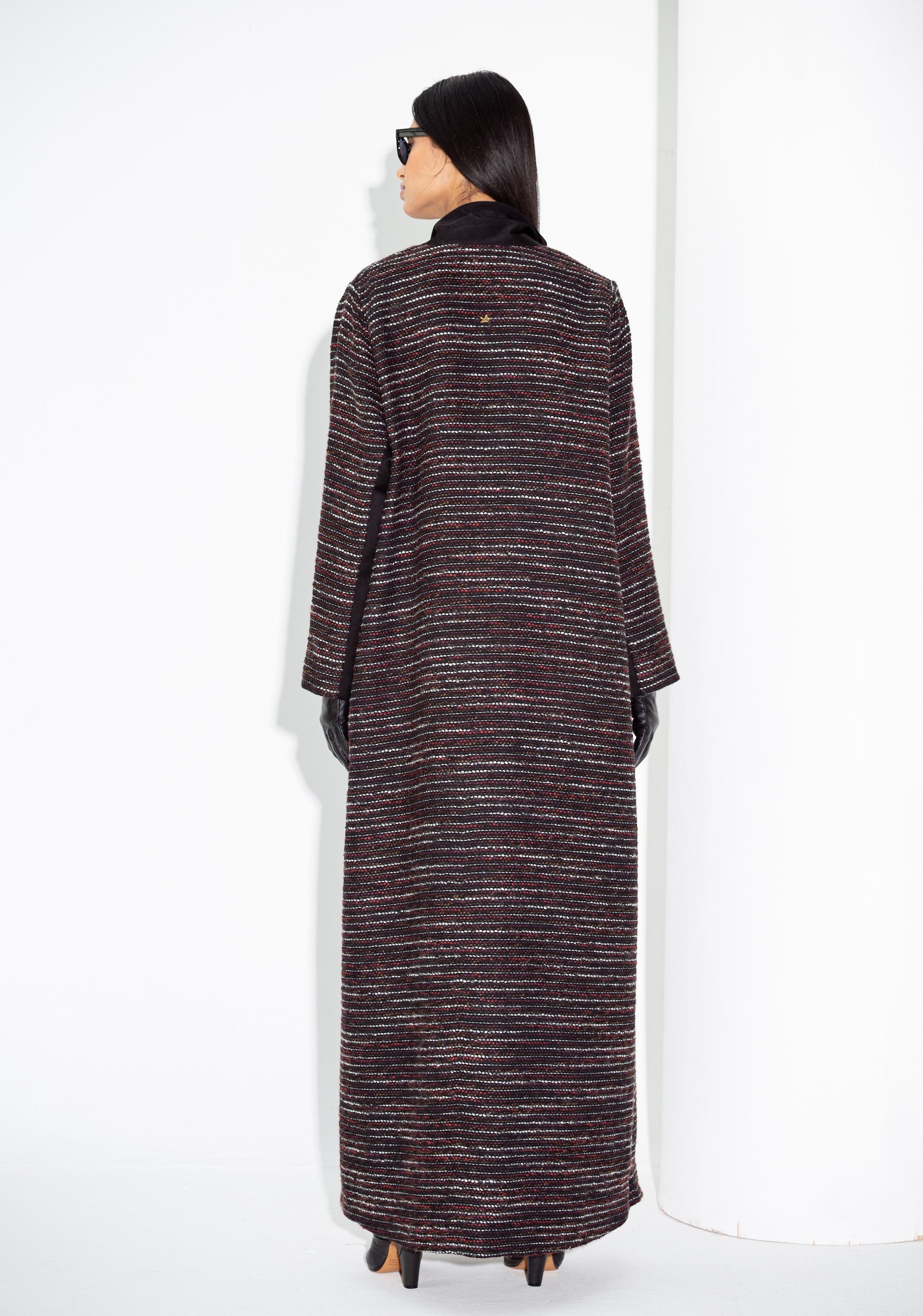 Maroon Tweed Abaya