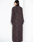 Maroon Tweed Abaya