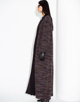 Maroon Tweed Abaya