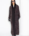 Maroon Tweed Abaya