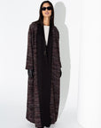 Maroon Tweed Abaya