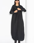 Dark Green Ripple Abaya