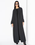 Dark Green Ripple Abaya