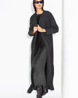 Dark Green Ripple Abaya