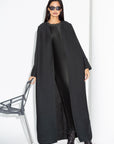 Dark Green Ripple Abaya