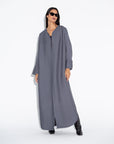 Gray Ripple Abaya