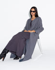 Gray Ripple Abaya