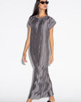 Gray Ripple Dress