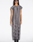 Gray Ripple Dress