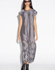 Gray Ripple Dress