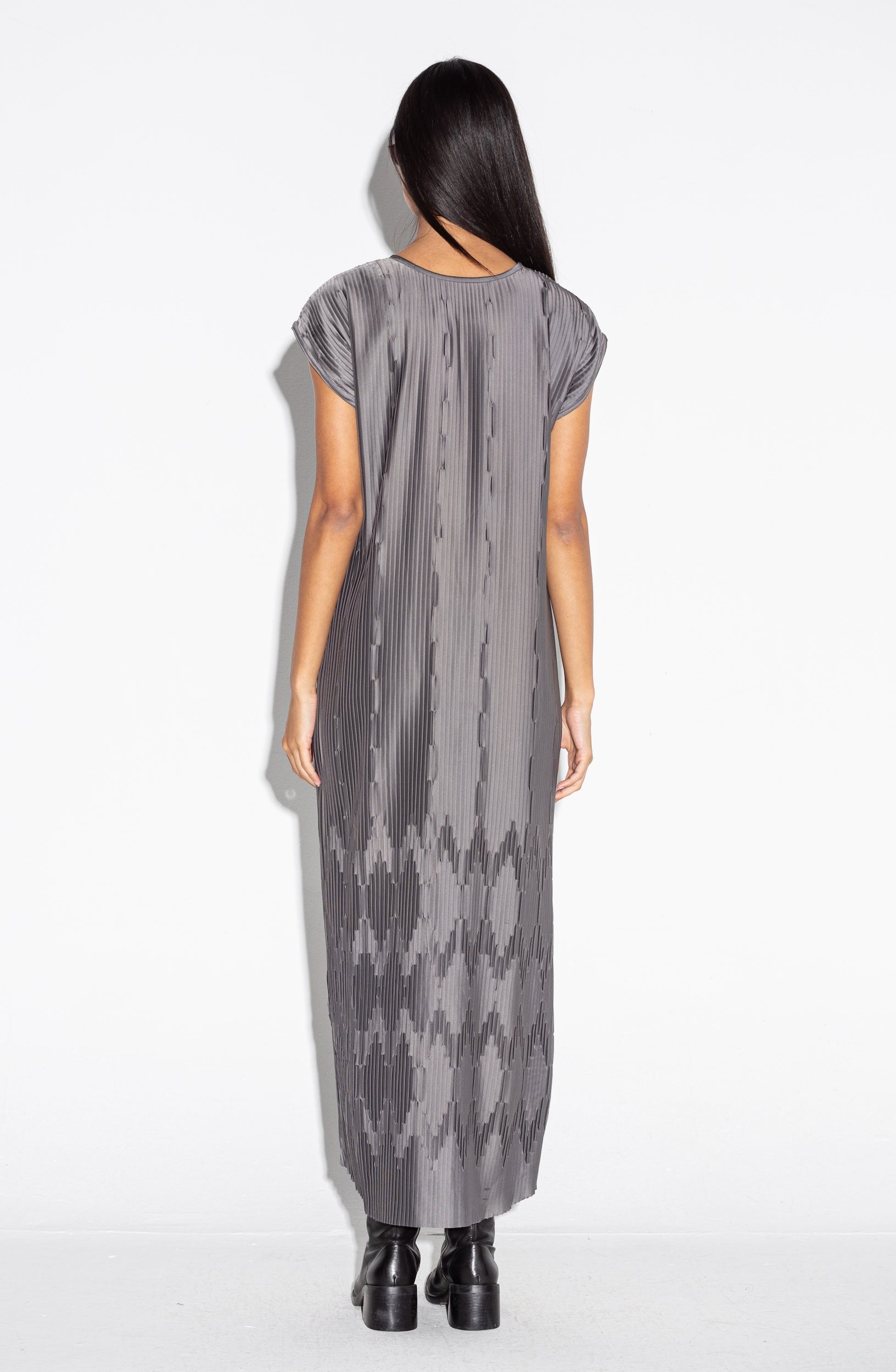 Gray Ripple Dress