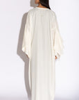 IVORY MESH SLEEVE ACCENT ABAYA