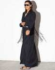 Black Tassel Abaya