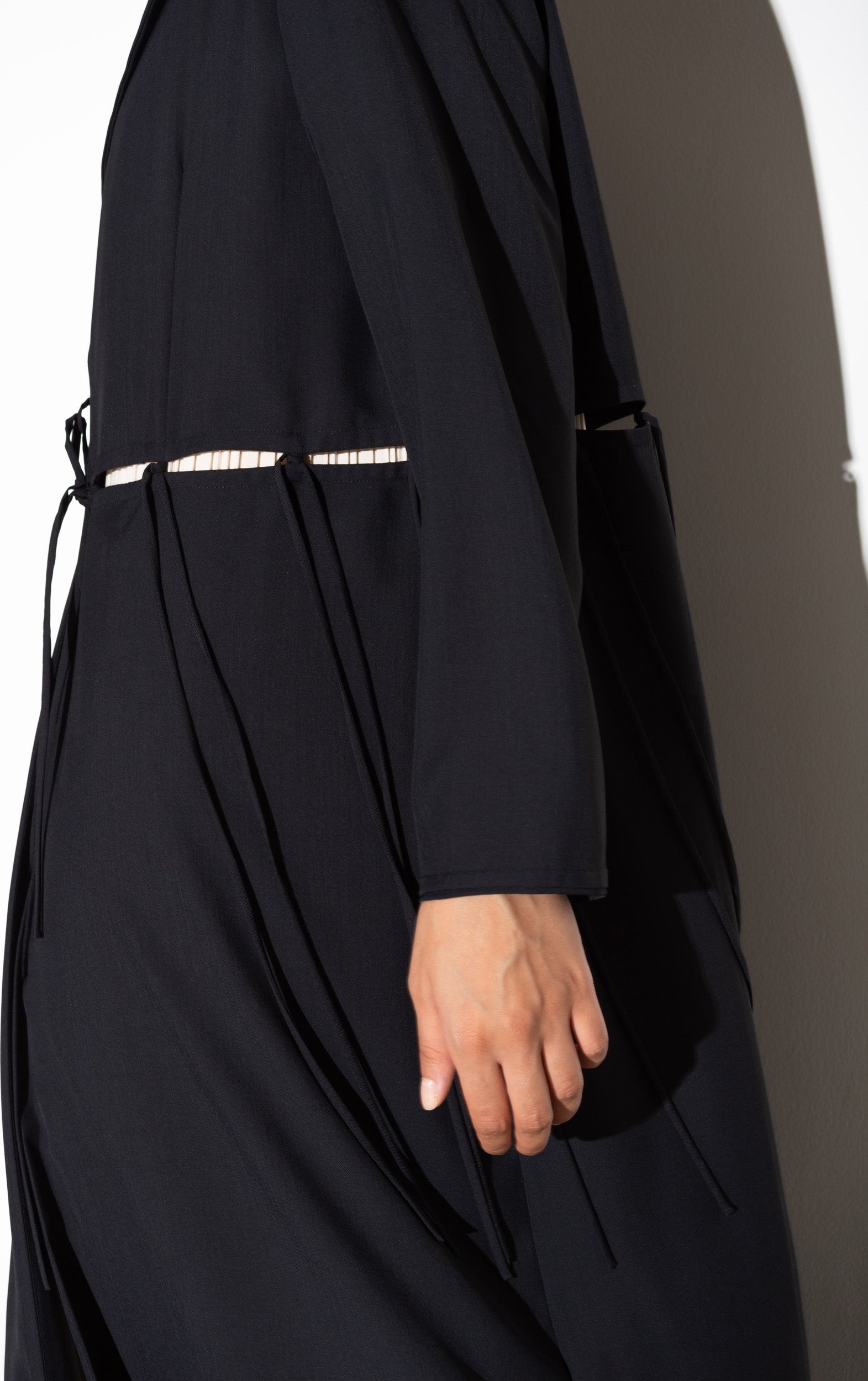 Black Tassel Abaya