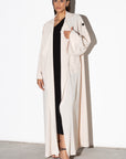 Ivory Trench Abaya