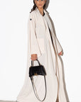 Ivory Trench Abaya