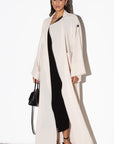 Ivory Trench Abaya