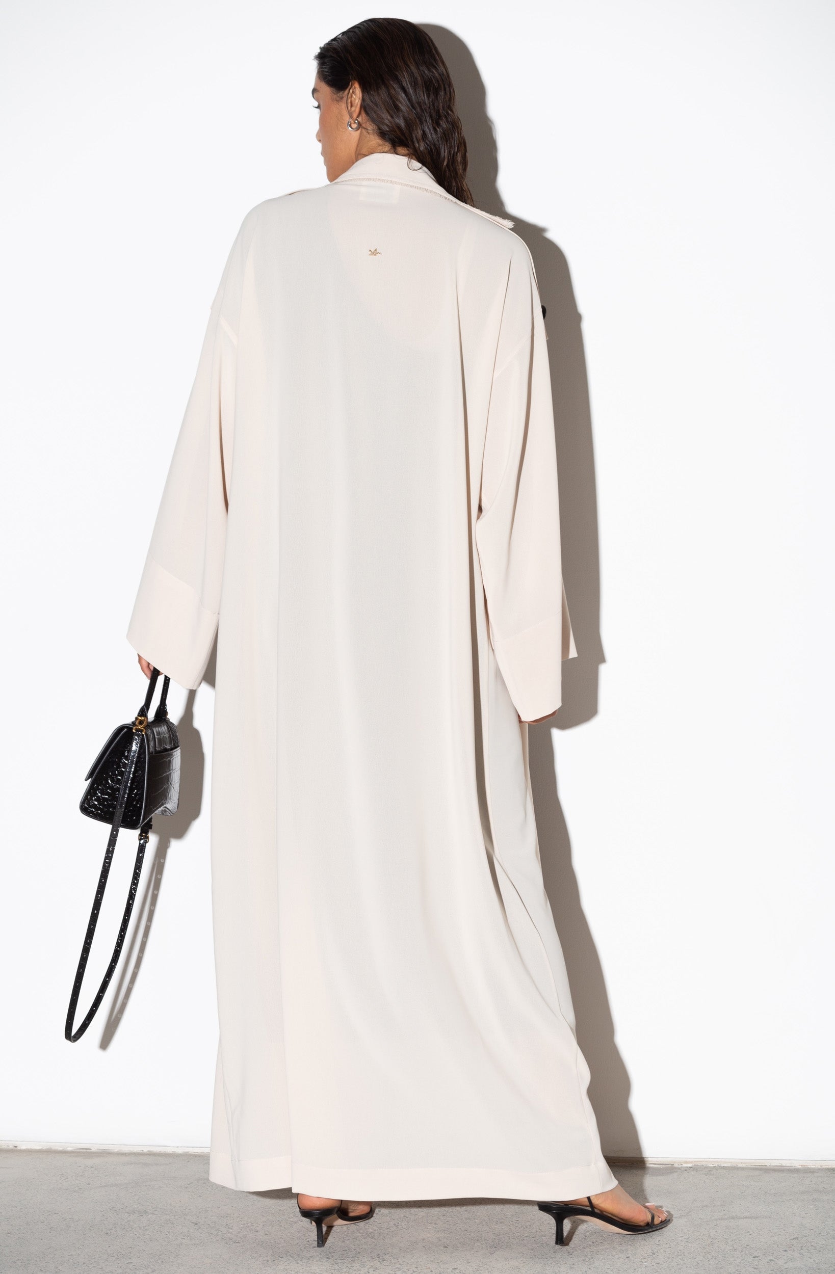 Ivory Trench Abaya