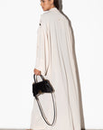 Ivory Trench Abaya