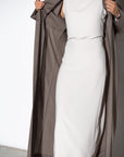 Jacket Abaya in Taupe