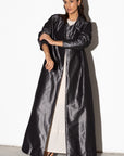 Metallic Abaya in Gun Metal Gray