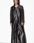 Metallic Abaya in Gun Metal Gray