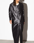 Metallic Abaya in Gun Metal Gray