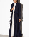 Tassel Abaya in Navy