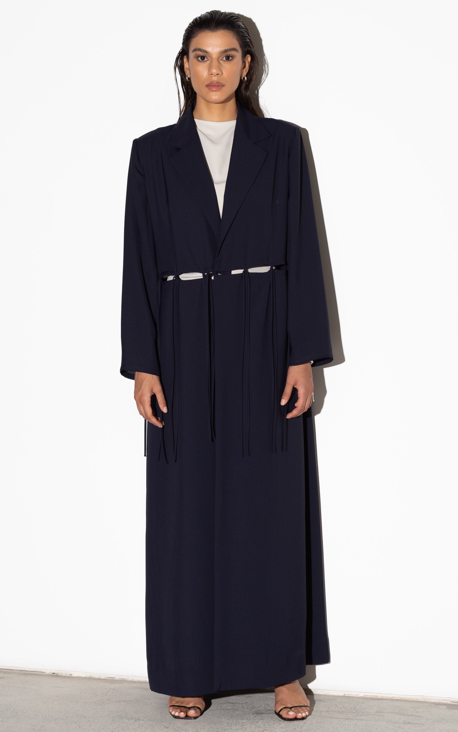 Tassel Abaya in Navy