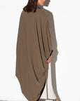 Drape Open Jacket in Olive