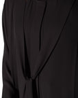 Pleated Summer Abaya in Black